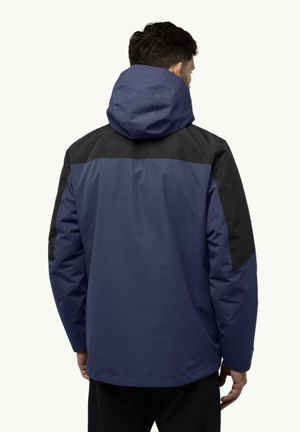 Navy Jack Wolfskin Romberg 3in1 Men Jackets | 46809384