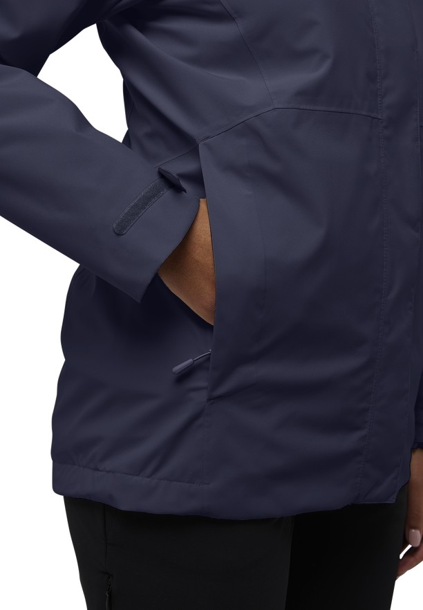 Navy Jack Wolfskin Rotwand 3in1 Women Jackets | 88419231