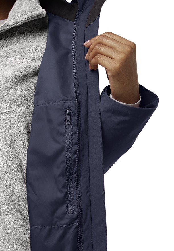 Navy Jack Wolfskin Rotwand 3in1 Women Jackets | 88419231