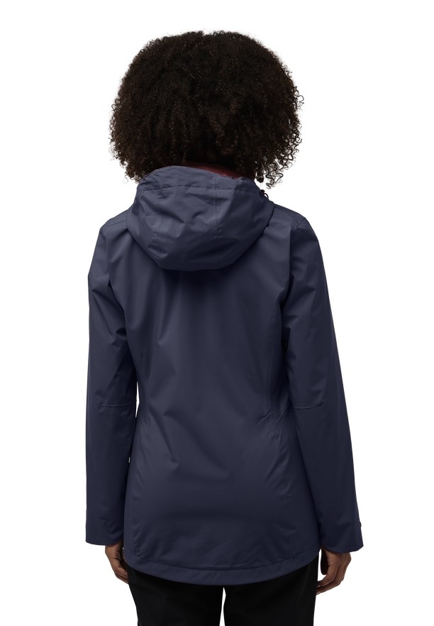 Navy Jack Wolfskin Rotwand 3in1 Women Jackets | 88419231