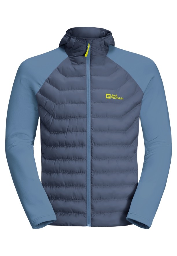 Navy Jack Wolfskin Routeburn Pro Hybrid Men Jackets | 30119598