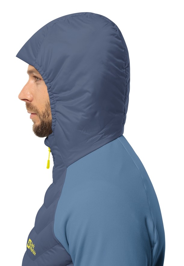Navy Jack Wolfskin Routeburn Pro Hybrid Men Jackets | 30119598