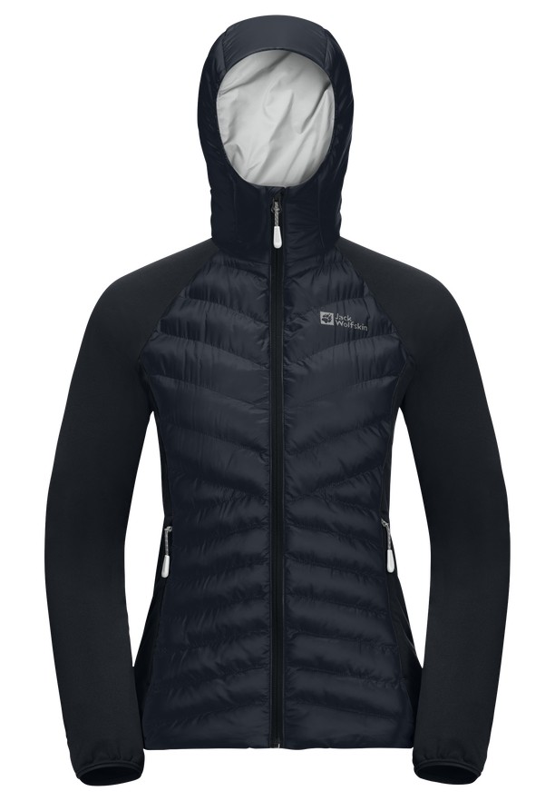 Navy Jack Wolfskin Routeburn Pro Hybrid Women Jackets | 61985706