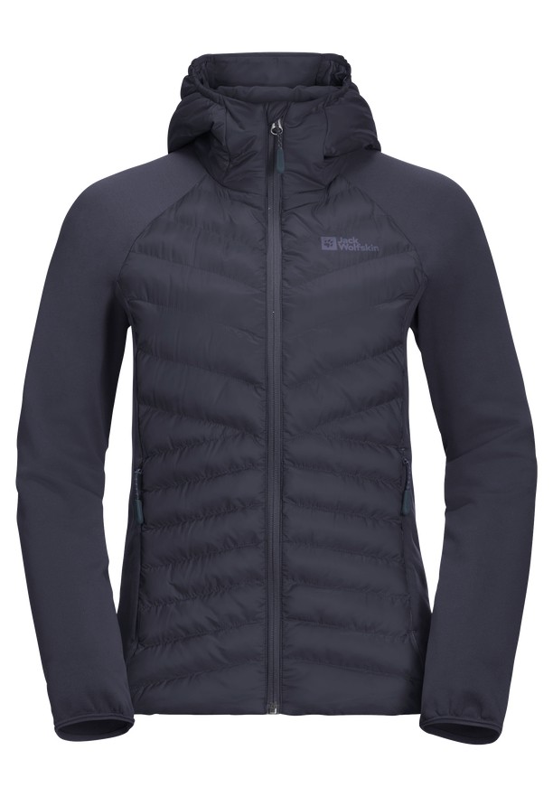 Navy Jack Wolfskin Routeburn Pro Hybrid Women Jackets | 17683208