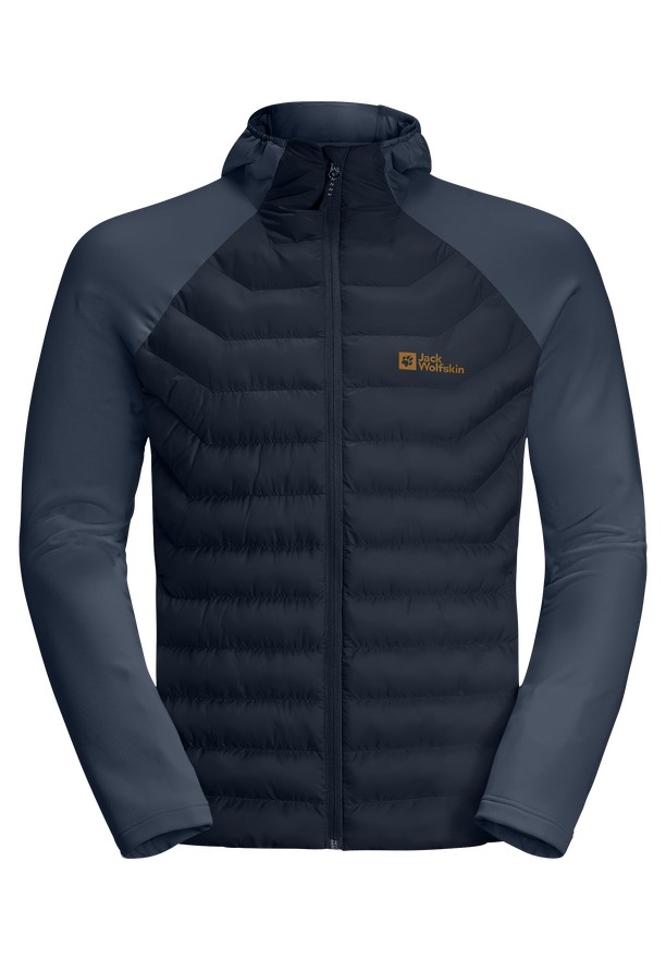 Navy Jack Wolfskin Routeburn Pro Hybrid Men Jackets | 20030128