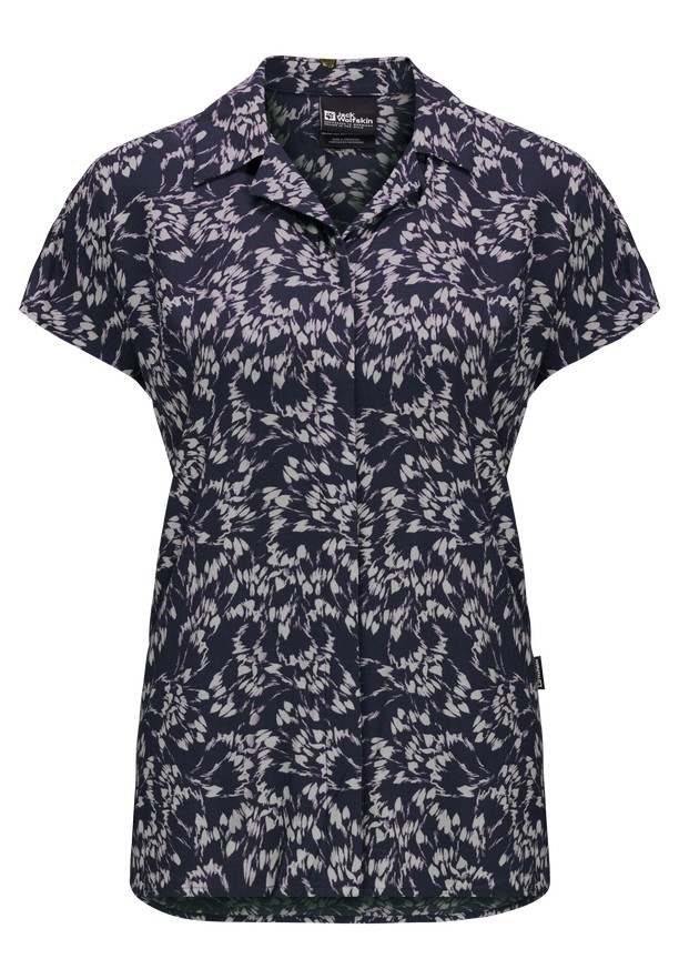 Navy Jack Wolfskin Sommerwiese Women Shirts | 18889453