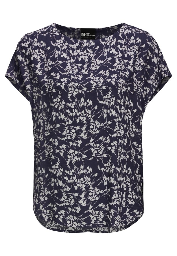 Navy Jack Wolfskin Sommerwiese Women T Shirts | 31133847