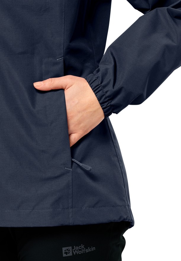 Navy Jack Wolfskin Stormy Point 2l Women Rain Jackets | 26899743