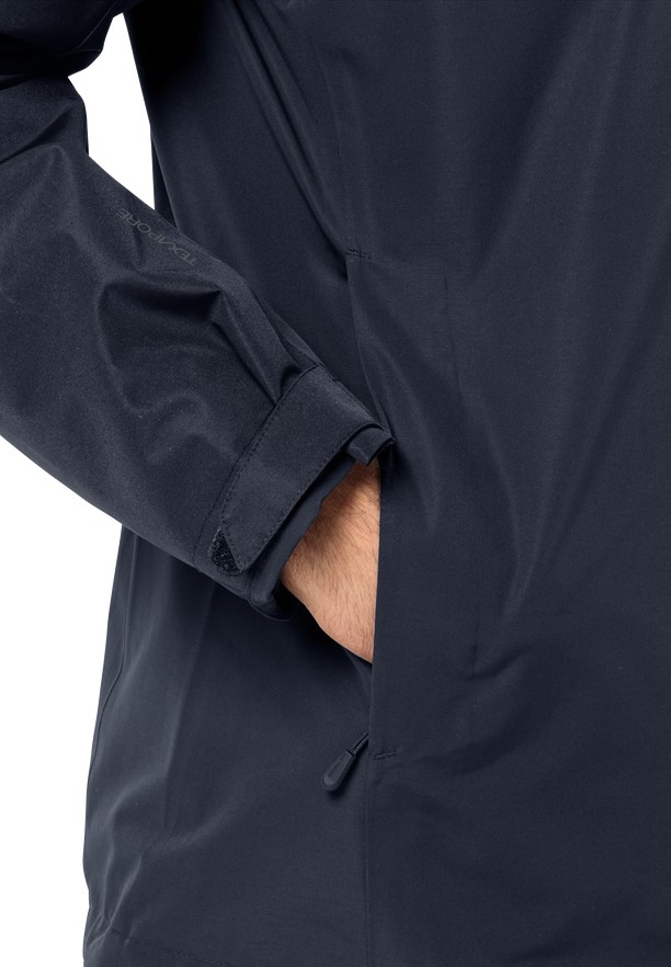 Navy Jack Wolfskin Taubenberg 3in1 Men Jackets | 66302118