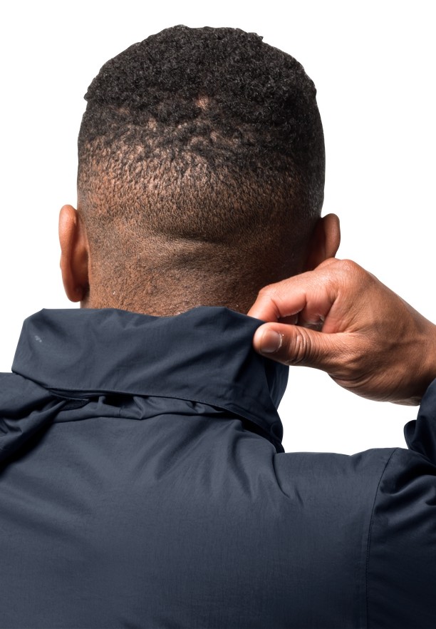 Navy Jack Wolfskin Textor Men Rain Jackets | 98339956