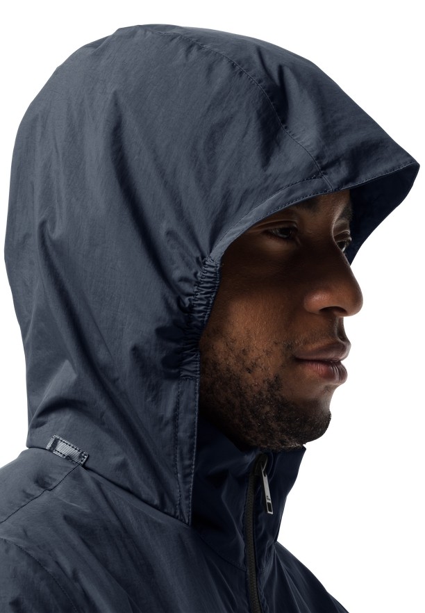 Navy Jack Wolfskin Textor Men Rain Jackets | 98339956
