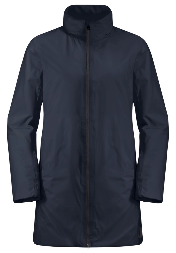 Navy Jack Wolfskin Textor Women Coats | 59208428