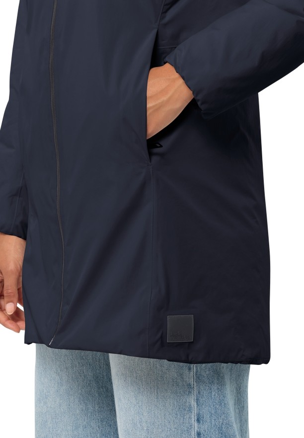Navy Jack Wolfskin Textor Women Coats | 59208428