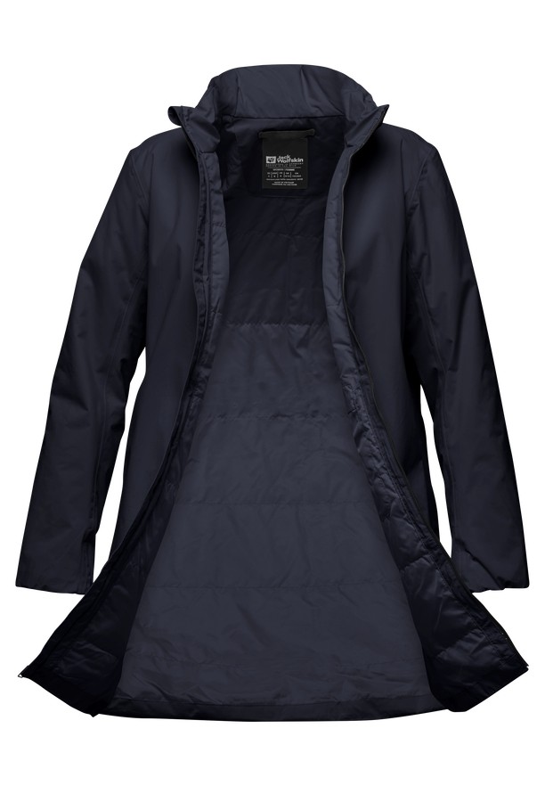 Navy Jack Wolfskin Textor Women Coats | 59208428
