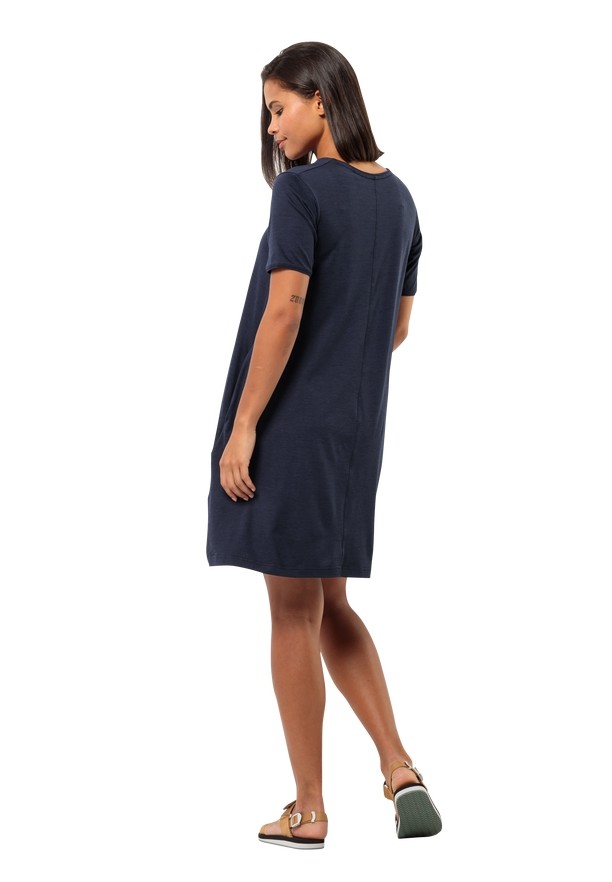Navy Jack Wolfskin Travel Women Dress | 13959547