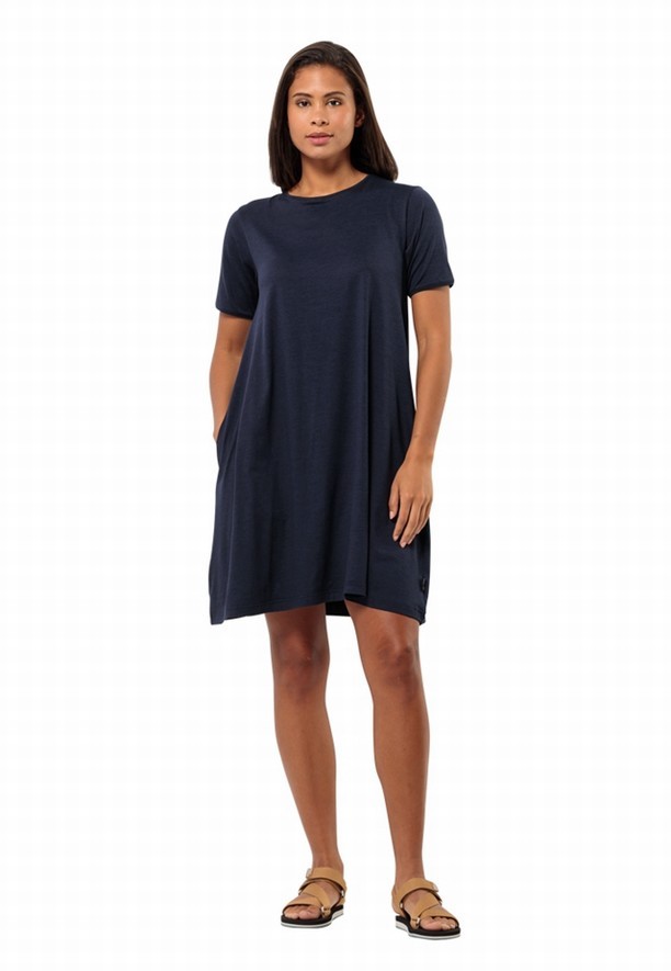 Navy Jack Wolfskin Travel Women Dress | 13959547