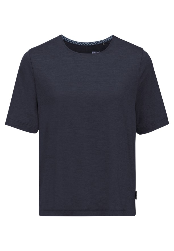 Navy Jack Wolfskin Travel Women T Shirts | 87025663