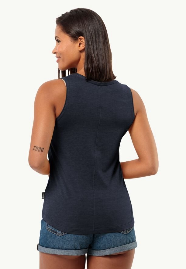 Navy Jack Wolfskin Travel Women Tank Top | 80885709