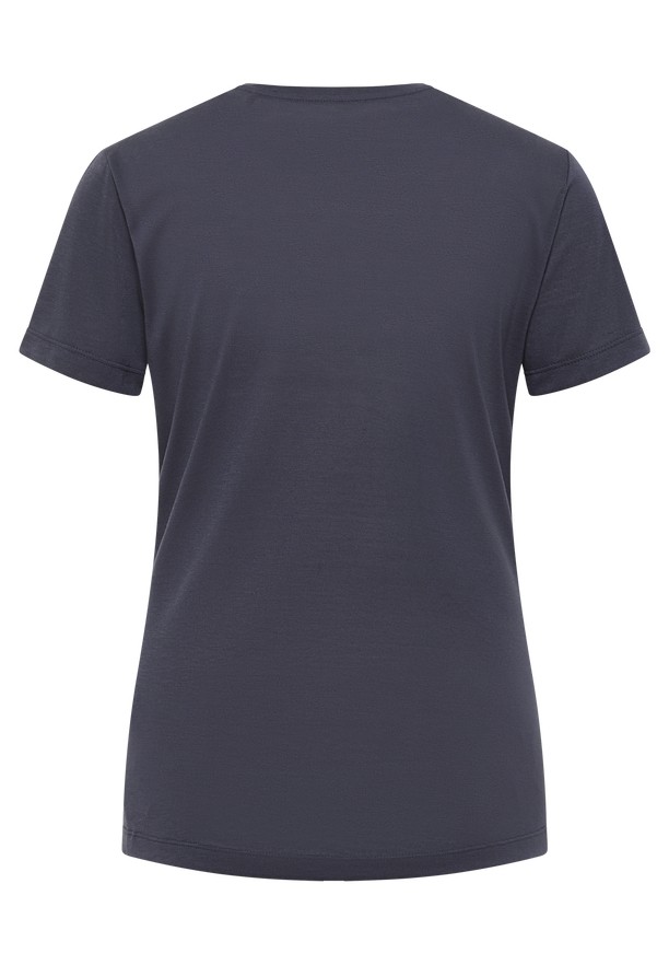 Navy Jack Wolfskin Vonnan Graphic Women T Shirts | 87814238