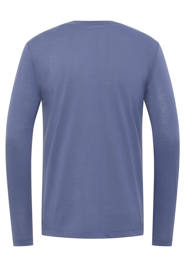 Navy Jack Wolfskin Vonnan Ls Men T Shirts | 28092432