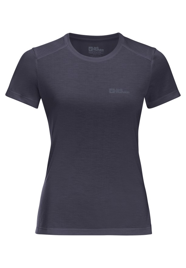 Navy Jack Wolfskin Vonnan S/s Women T Shirts | 48751275