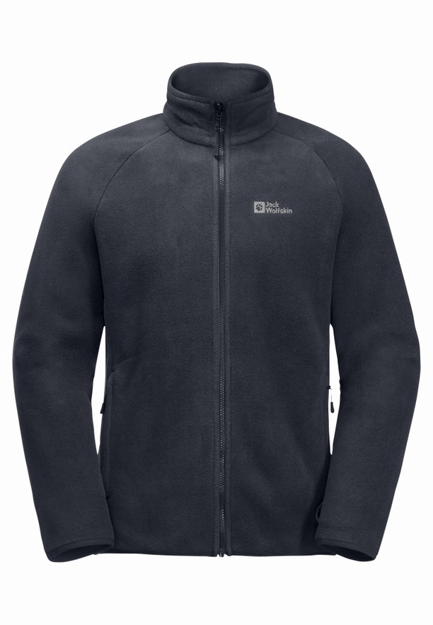 Navy Jack Wolfskin Waldsteig Fz Men Fleece Jackets | 64593558
