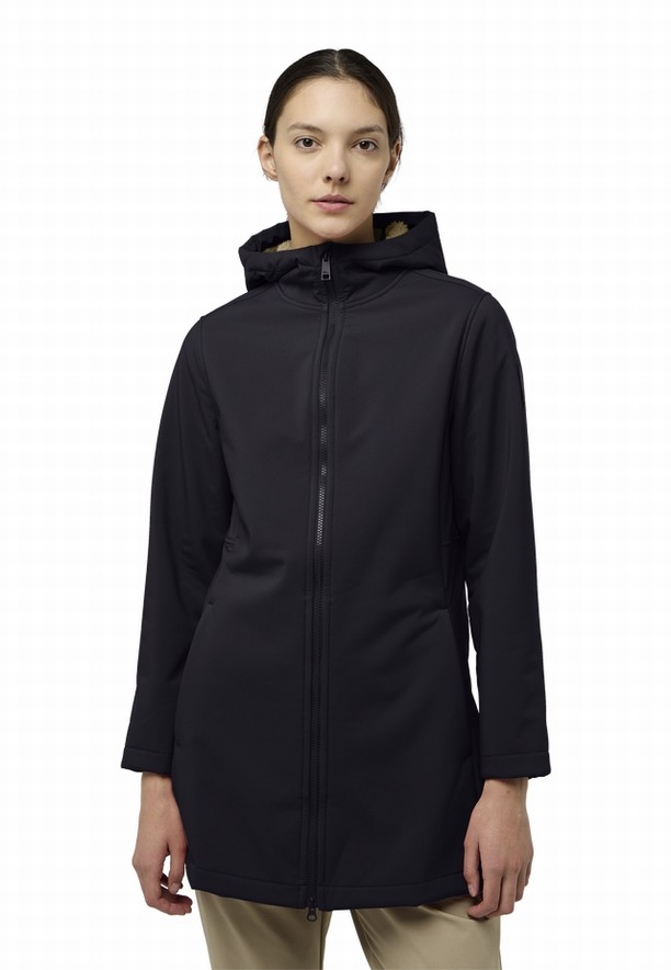 Navy Jack Wolfskin Windland Women Softshell Jackets | 51776405