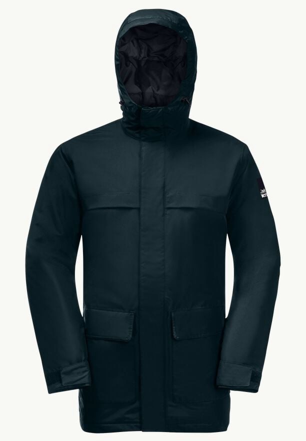 Navy Jack Wolfskin Winterlager Men Coats | 50140869