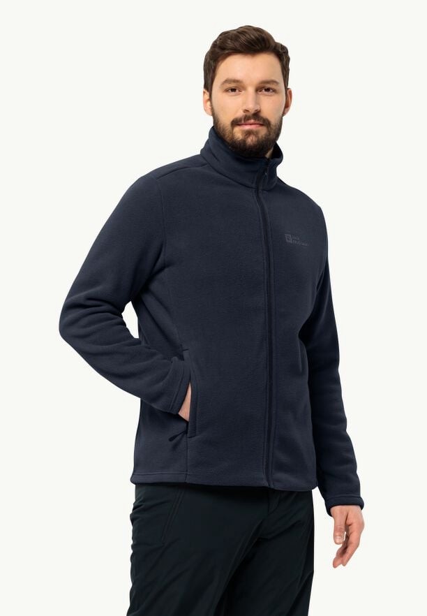 Navy Jack Wolfskin Winterstein Fz Men Fleece Jackets | 12249035