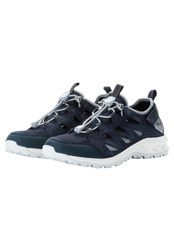 Navy Jack Wolfskin Woodland 2 Hybrid Low Women Hiking Shoes | 39948115