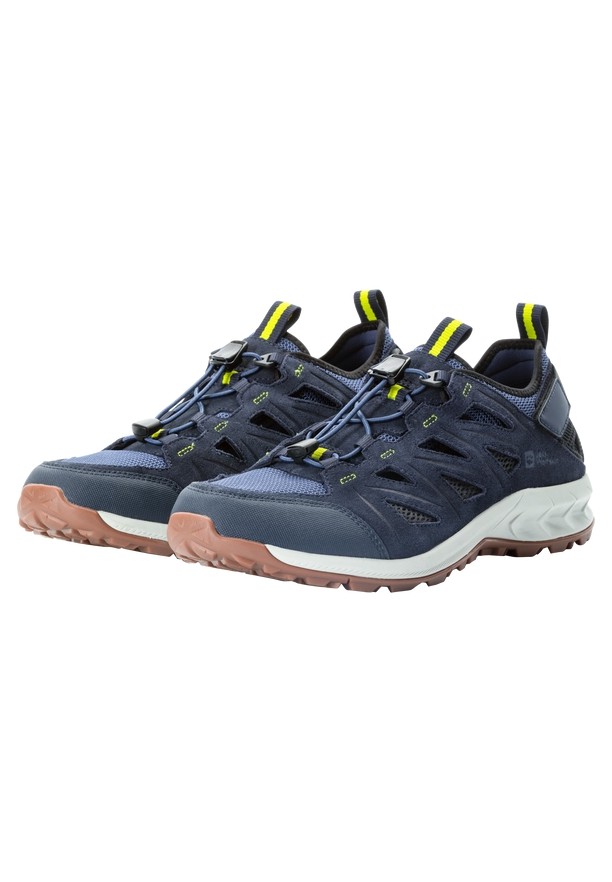 Navy Jack Wolfskin Woodland 2 Hybrid Low Men Hiking Shoes | 58306108