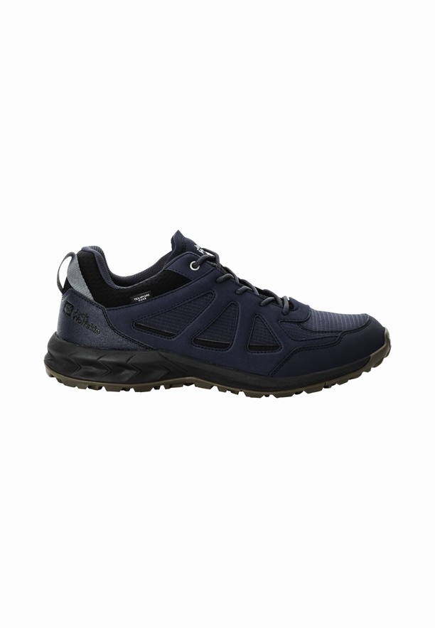 Navy Jack Wolfskin Woodland 2 Texapore Low Men Hiking Shoes | 40240503