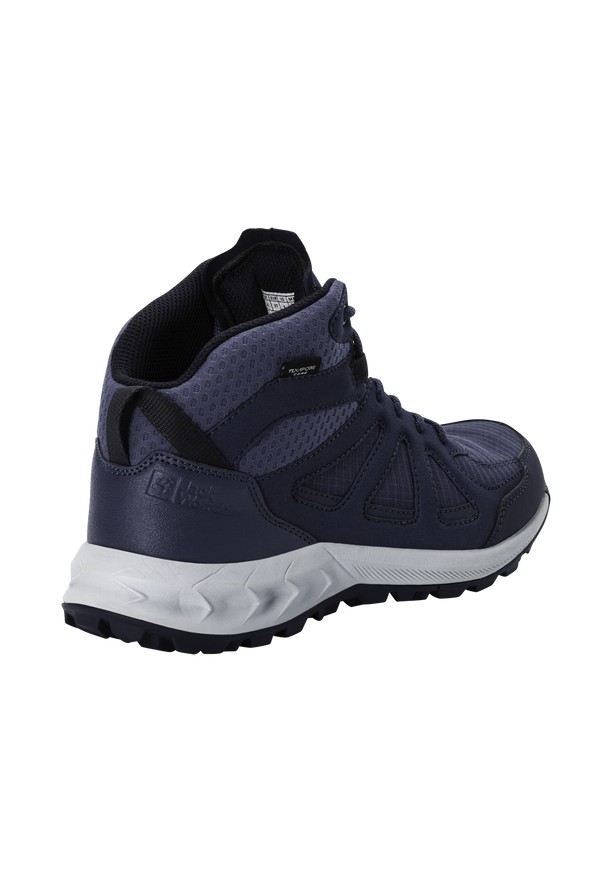 Navy Jack Wolfskin Woodland 2 Texapore Mid Women Hiking Shoes | 70919414