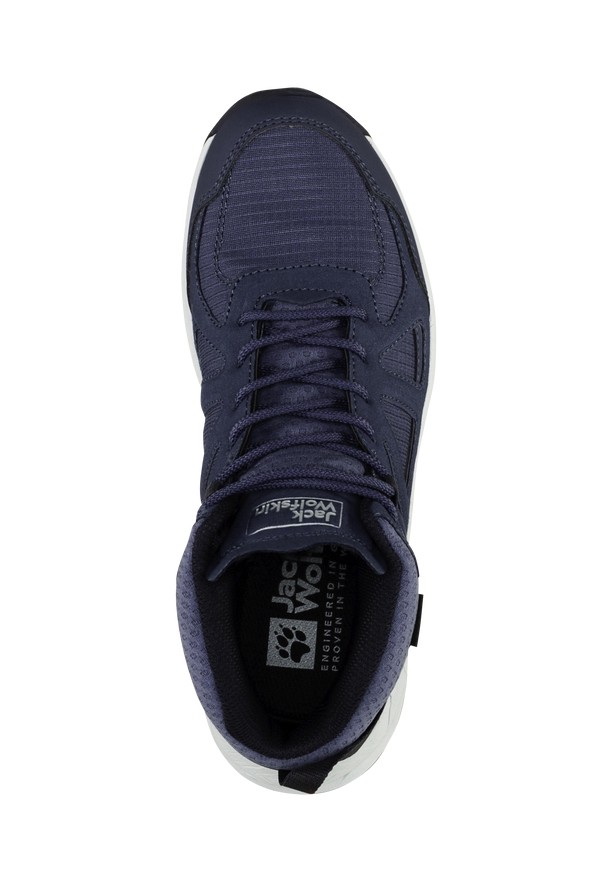 Navy Jack Wolfskin Woodland 2 Texapore Mid Women Hiking Shoes | 70919414