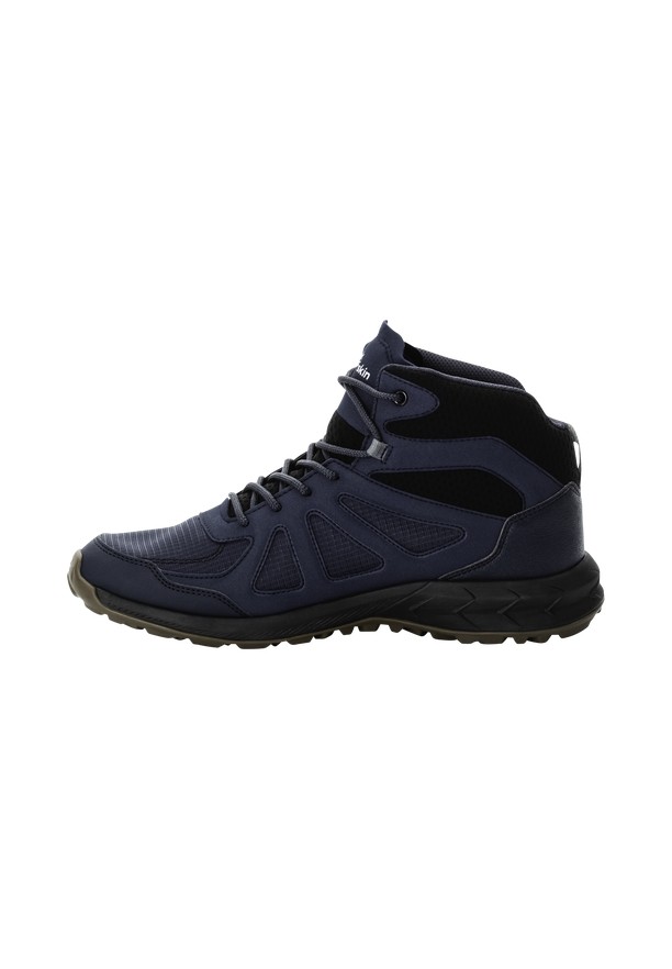 Navy Jack Wolfskin Woodland 2 Texapore Mid Men Hiking Shoes | 91724340
