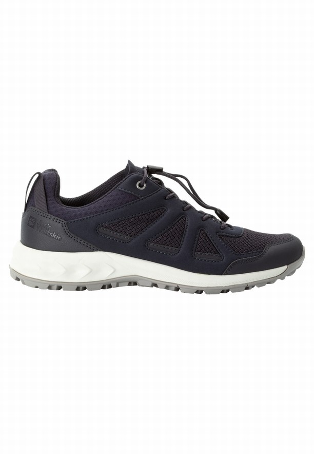 Navy Jack Wolfskin Woodland 2 Vent Low Women Hiking Shoes | 20620671