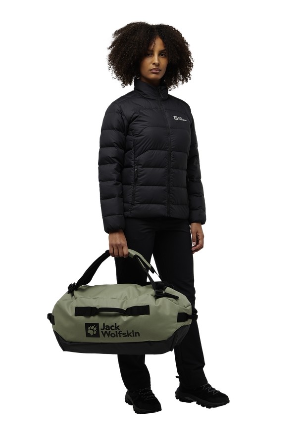 Olive Jack Wolfskin All-in 35 Women Duffle Bags | 81434213