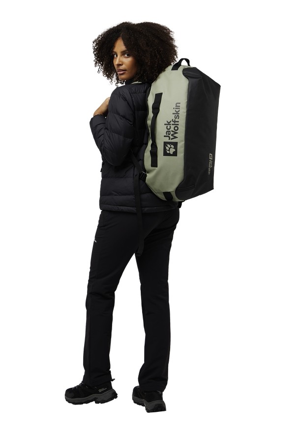 Olive Jack Wolfskin All-in 35 Women Duffle Bags | 81434213