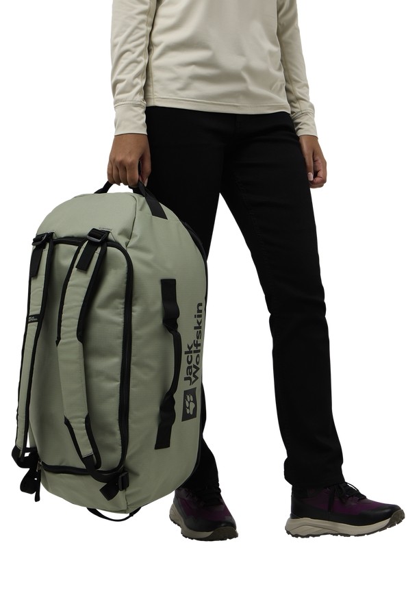 Olive Jack Wolfskin All-in 45 Women Duffle Bags | 39754146