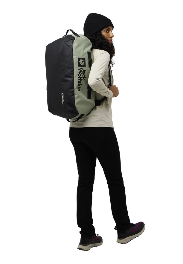 Olive Jack Wolfskin All-in 45 Women Duffle Bags | 39754146