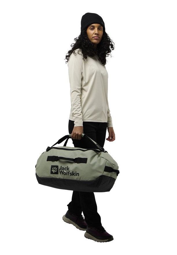 Olive Jack Wolfskin All-in 45 Women Duffle Bags | 39754146