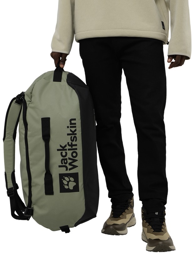 Olive Jack Wolfskin All-in 65 Women Duffle Bags | 31831389