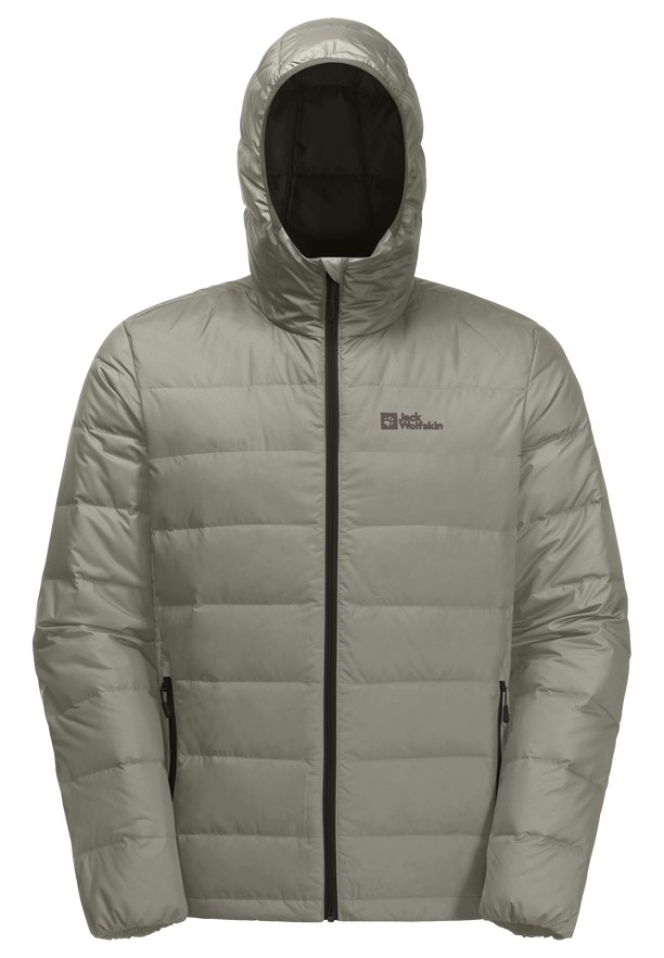 Olive Jack Wolfskin Ather Hoody Men Down Jackets | 11949206
