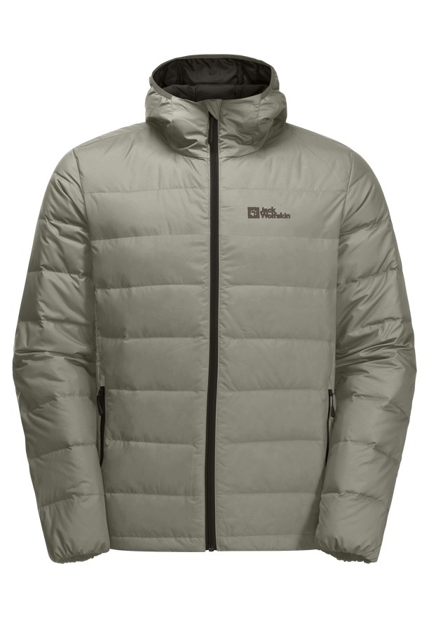 Olive Jack Wolfskin Ather Hoody Men Down Jackets | 11949206