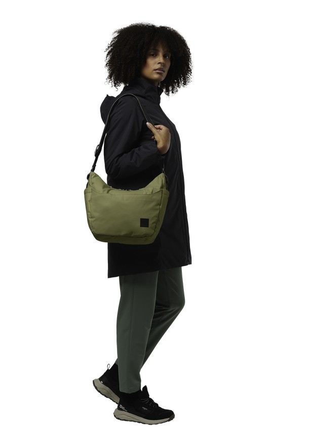 Olive Jack Wolfskin Burgweg Men Shoulder Bags | 56472192