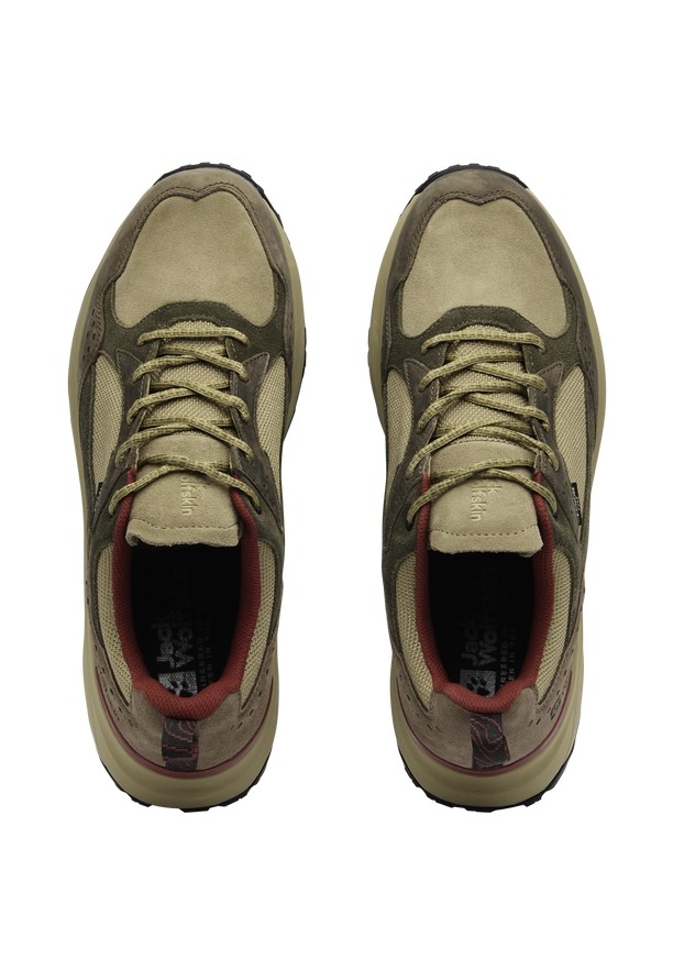 Olive Jack Wolfskin Camp Fever Texapore Low Men Outdoor Shoes | 55309189