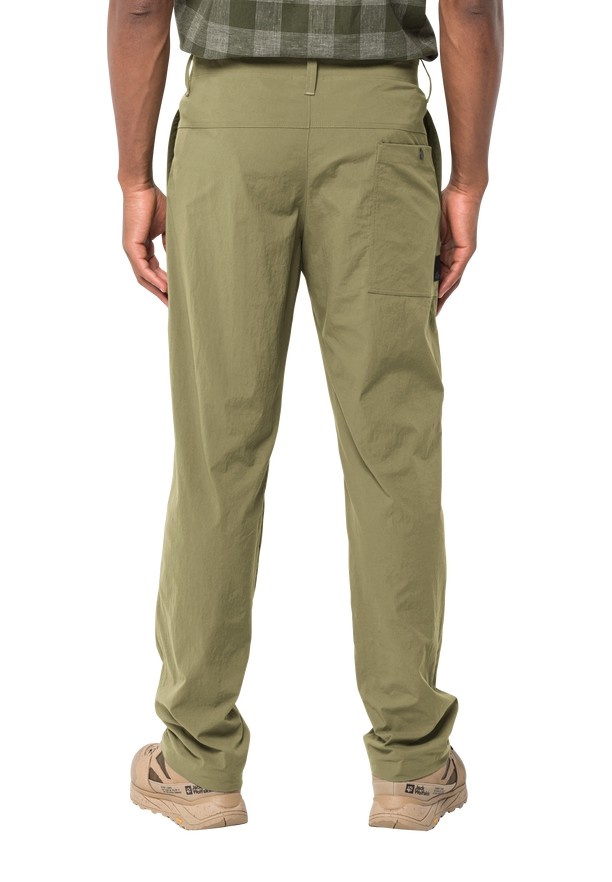 Olive Jack Wolfskin Desert Men Pants | 28521002