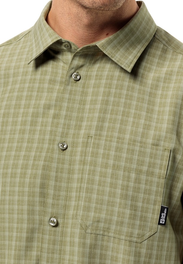 Olive Jack Wolfskin El Dorado Men Shirts | 73056427