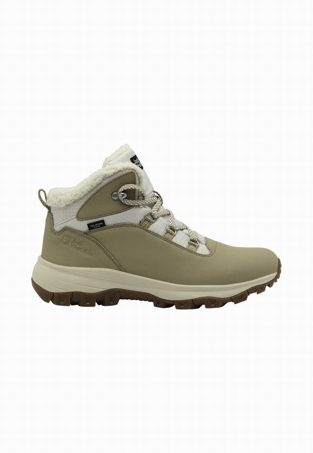 Olive Jack Wolfskin Everquest Texapore Mid Women Winter Shoes | 17779718