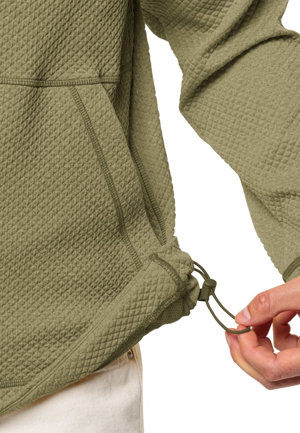Olive Jack Wolfskin Fernweh Men Fleece Jackets | 48413164